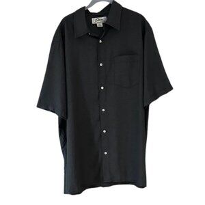 Tri-Mountain Men’s Black Short-Sleeve Button-Down Shirt